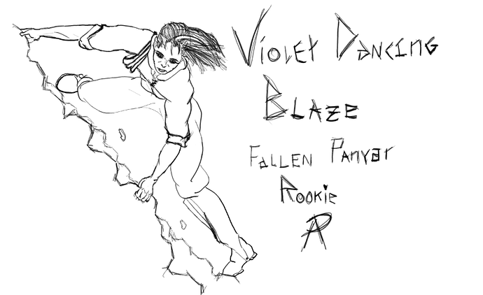 Violet Dancing Blaze